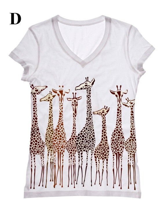 Giraffe print blouses for ladies 2017