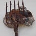 RESERVED for Jane Unique Vintage small old rusty Fishing Spear Found object Home decor Altered art Assemblage