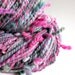 Handspun merino yarn - hand dyed pinks and greeny greys- 'SIDEWINDER'