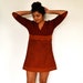 The Maelu Tunic Dress in Sunset - Hand Block Printed, Natural Vegetable Dyes, Cotton