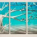 Modern Abstract Painting Metal Wall Art Sculpture Autumn Tree