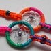 Handmade Woven Dream Catcher Friendship Bracelets (pair) : Multi-colored