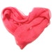 Scarlet and white, polka dot silk scarf