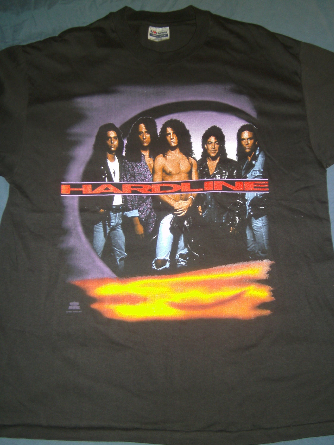 VINTAGE Hardline Double Eclipse Rock Band T Shirt XL