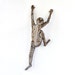 Contemporary metal wall art - Climbing man sculpture - wire mesh sculpture