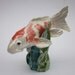 Hand Made Koi Fish Sculpture, Ceramic Koi Fish, Ceramic Sculputure,