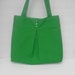SALE Green bag with sparkle gem buttons