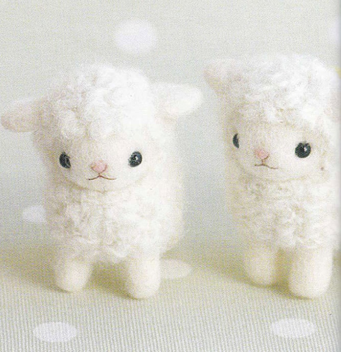 Cute Needle Felt Sheep Mascot Needle Felting Miniature Animal