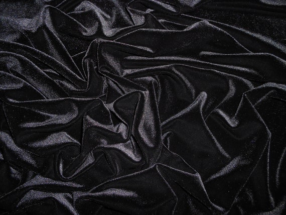 Black Plush Velvet 60 width