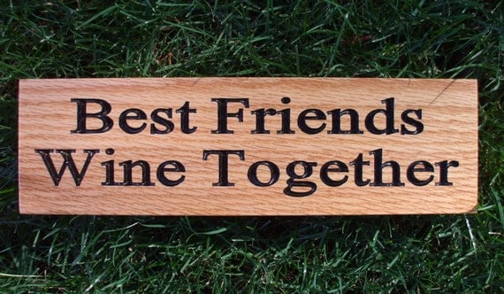 Download Items similar to Best Friends Wine Together - Handcrafted ...