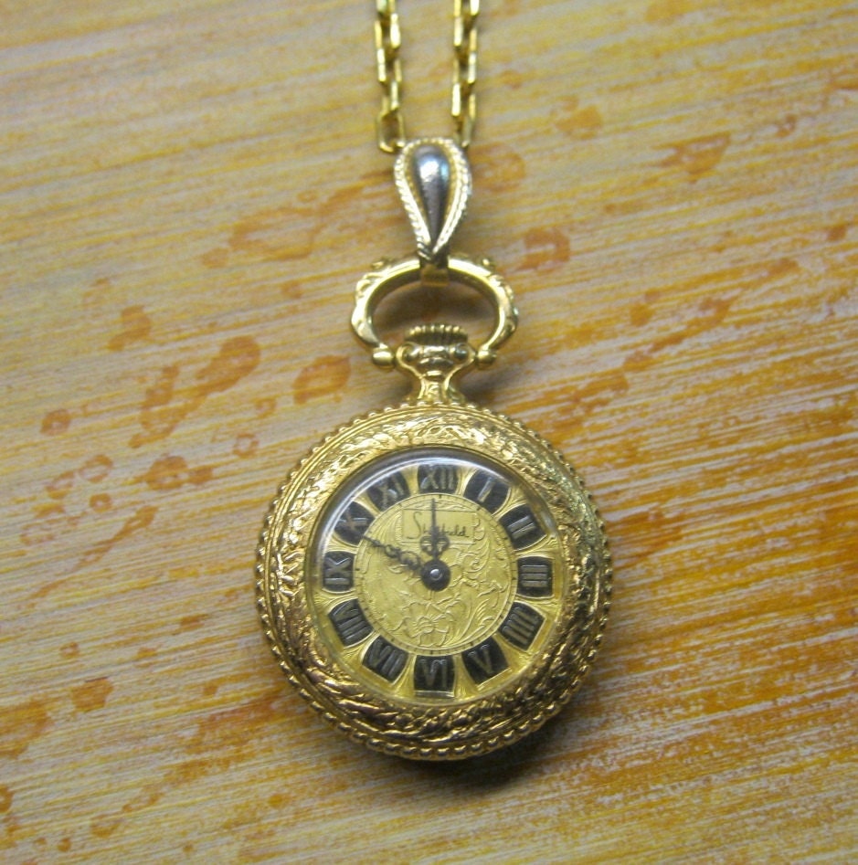 Sheffield pocket watchvintage ladies by TheCuriousArtwork on Etsy