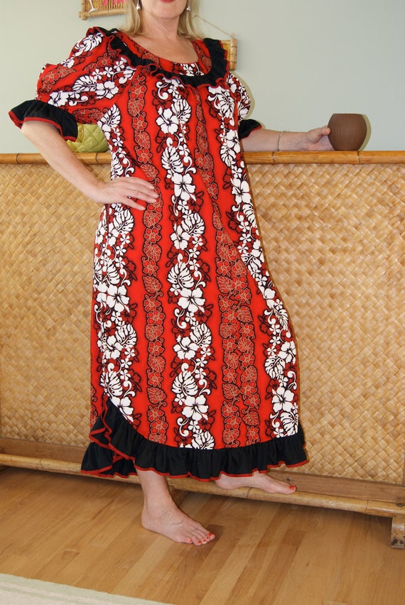 Traditional Hawaiian MuuMuu by RIM Size 1X by HonoluluHeidis