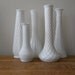 Vintage Milk Glass Vase Collection