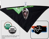 DOUBLE face BANDANA / one as a tiger (Hot Topic) the other as a small dog collar / Excellent OCCUPY gear, highly politically charged