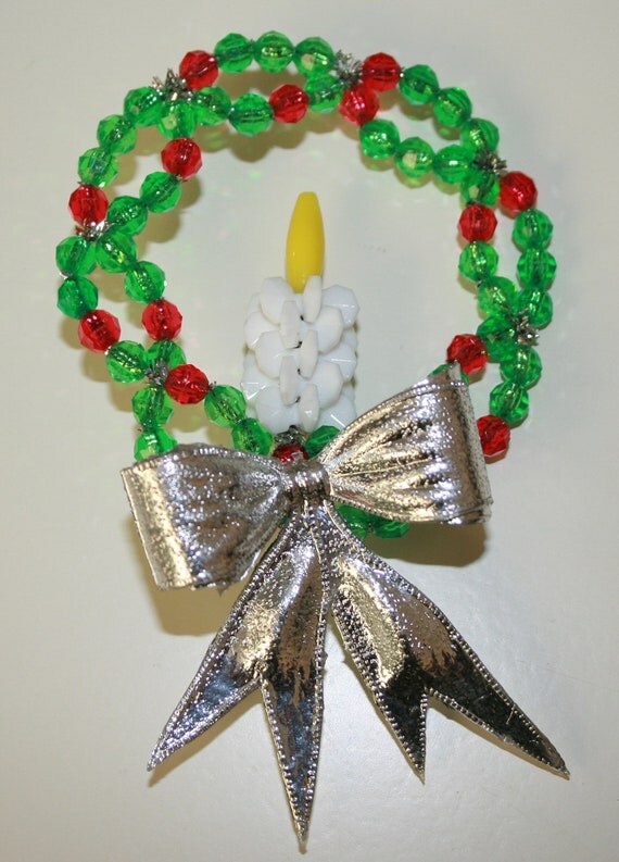 Vintage Handmade Beaded Christmas Ornaments