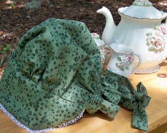 Gracie's Sun Bonnet - Green, Toddler