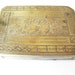 Vintage Gold Compact Box Engraved With Scene Of Venus and Adonis With Cherubs Made in Italy