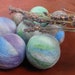 Wool Dryer Balls, lavender filled wool balls. Set of 6, ready to go. Eco friendly laundry aid. Unique gift under 30. Natural home decor.