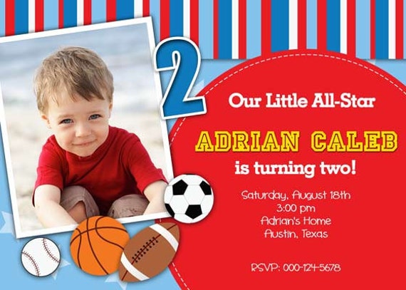 All Star Birthday Invitations 9