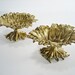 Mid Century Brass Bowl Pair Glo Mar Flower Pedestal Hollywood Regency