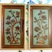 2 Vintage 1950s Turquoise and Copper Colored Metalcraft Framed Wall Hangings