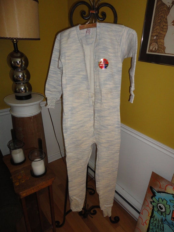 vintage tagged unworn men's union suit one piece by Freakea