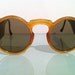 Rare 1920's Bakelite Round Frame Sunglasses with detail Made in USA