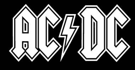 Items similar to Pick Color Ac Dc lightning bolt Decal Sticker Car ...