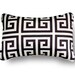 SALE-Greek Key Pillow with pillow insert 12X18 inch