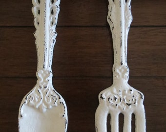 Spoon And Fork Wall Decor fork and spoon | etsy Spoon And Fork Wall Decor fork and spoon | etsy