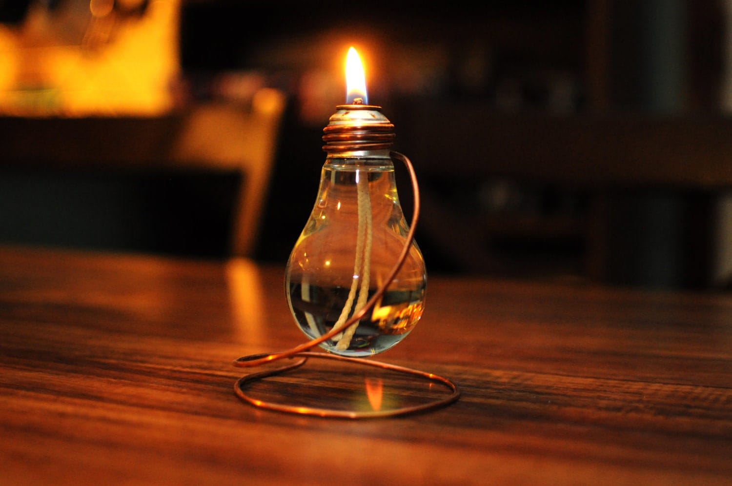 Light Bulb Oil Lamp. by SASQUATCHsCREATIONS on Etsy