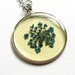 Pressed flowers necklace dried flowers jewelry enamel pendant simple necklace