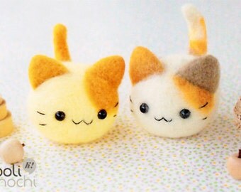 Twin Kittens Needle Felting Kit