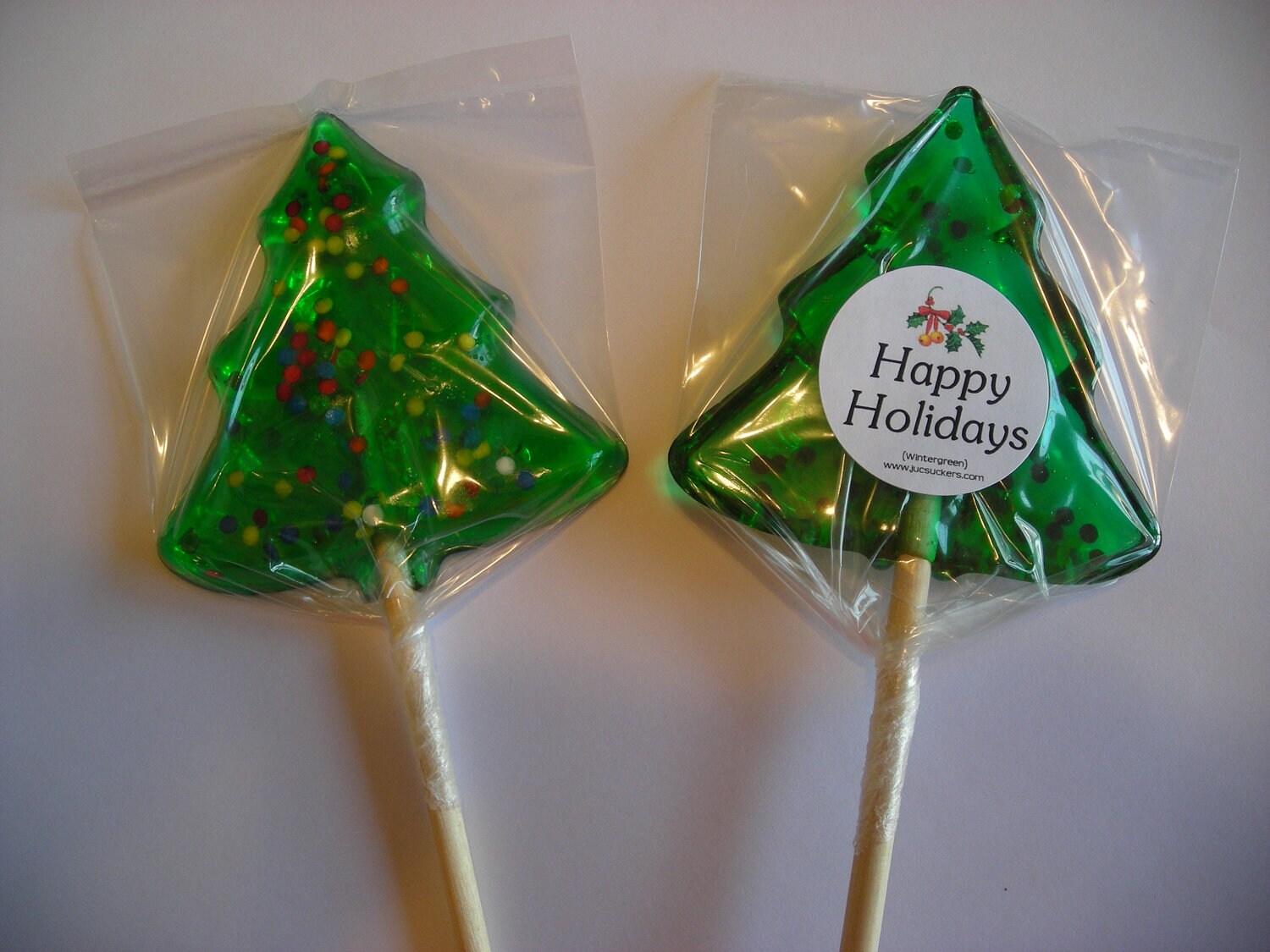 10 Hard Candy Extra Large Christmas Tree Shaped Lollipop Party