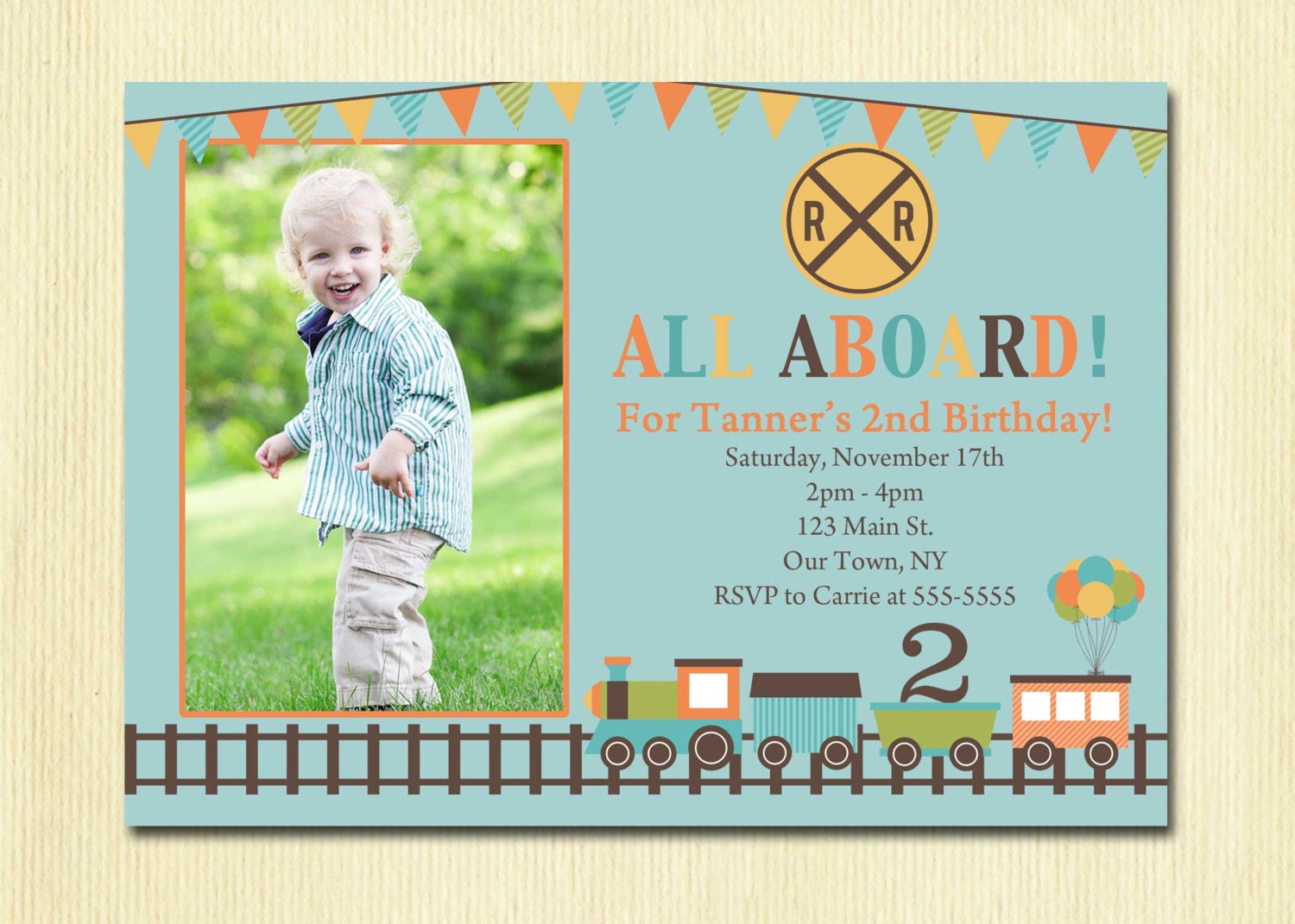 Boy 2 Nd Birthday Invitations 4