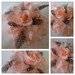 Pinky's Revenge Flower: pink flower accented with primitive designed feathers in a pinup retro design