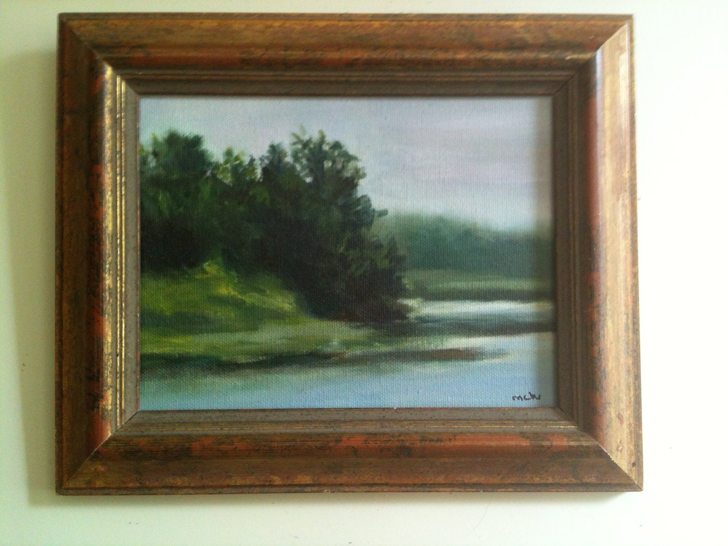 Original Oil Painting Framed by mariewoodhullstudio on Etsy