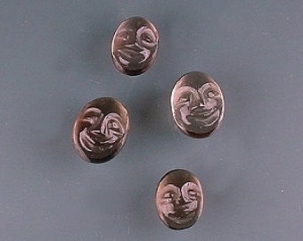 10 cts asstd smoky quartz faces face gem stone gemstone