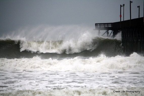 Hurricane Sandy Surf City NC. 5 x 7 Fine by CreekLifePhotography