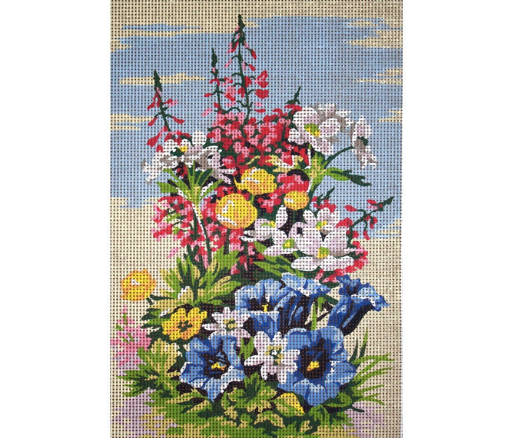 Floral Needlepoint Designs Needlepoint Flower Canvases