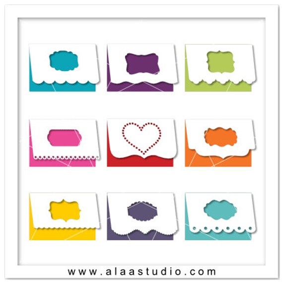 Items similar to 9 Cut out window cards cutting files templates in SVG, DXF, PDF formats on Etsy