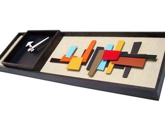 Large 3 foot version - Mid Century Modern Art Modernist Clock Eames Era Tiki Retro Danish Modern Nelson