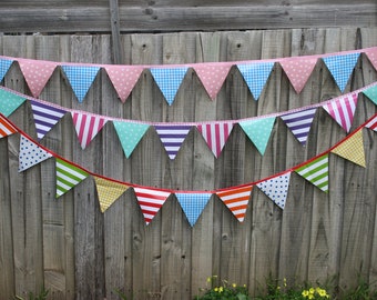 Made to order -Outdoor waterproof bunting- choose your own colours