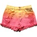 Studded Ombre Levi's High Waisted Cut Off Shorts