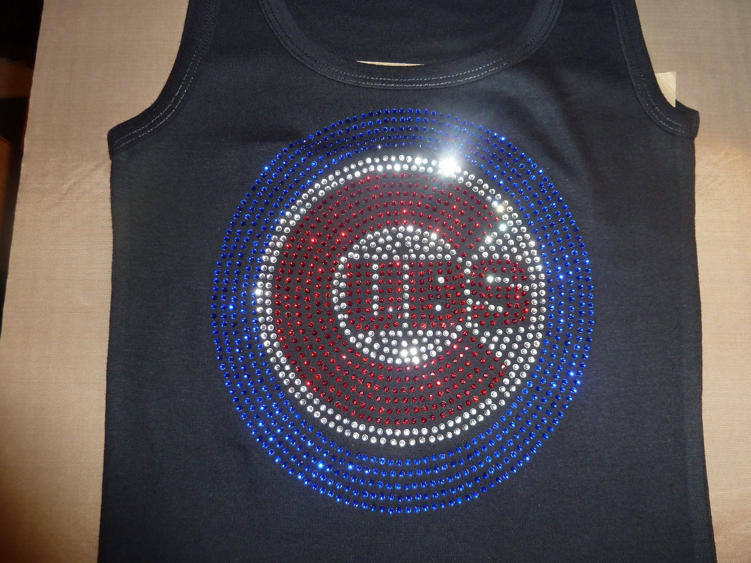 Items similar to Chicago Cubs Rhinestone Logo Shirt on Etsy