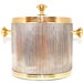 SALE Vintage Silver and Gold Ice Bucket
