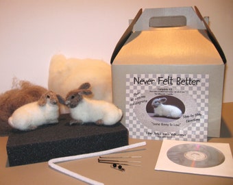 Bunny Needle Felting Kit