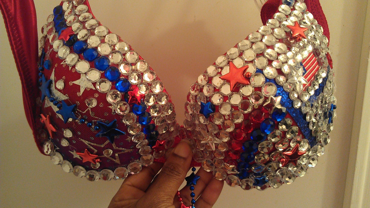 Custom Made to Order bra 34B available to ship. Miss USA bra