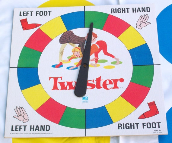 Vintage TWISTER Game 1966 MILTON BRADLEY The game that ties