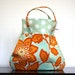 READY to SHIP Robins Egg Blue Handbag, Project Bag, Knitting Bag, Sock Knitting Bag, Crochet Bag, Everyday Purse